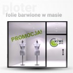 Oklejanie literami wyciętymi w folii barwionej